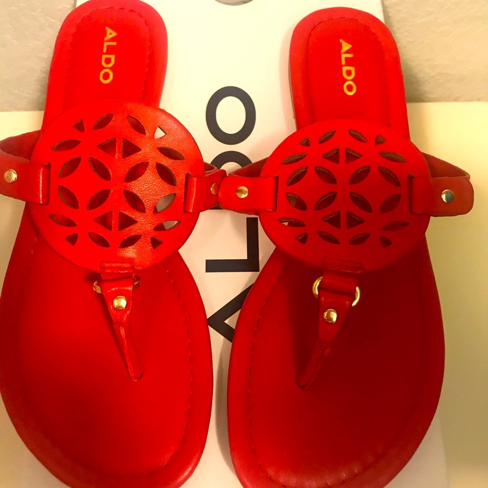 NEW ALDO Sandals Red